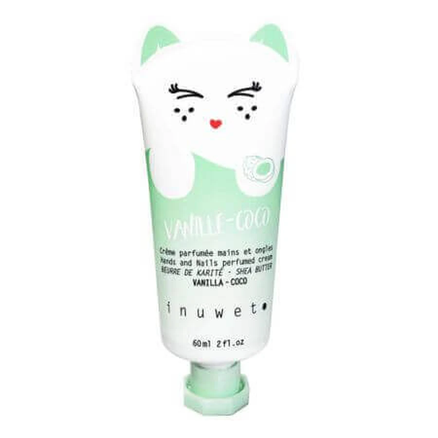 Зволожуючий крем для рук та нігтів, Ваніль-Коко, 60 мл, Inuwet: ціни та характеристики