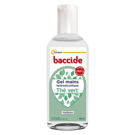 Baccide Gel Mains Désinfectant Hydroalcoolique Thé Vert Peaux sensibles 100ml: цены и характеристики