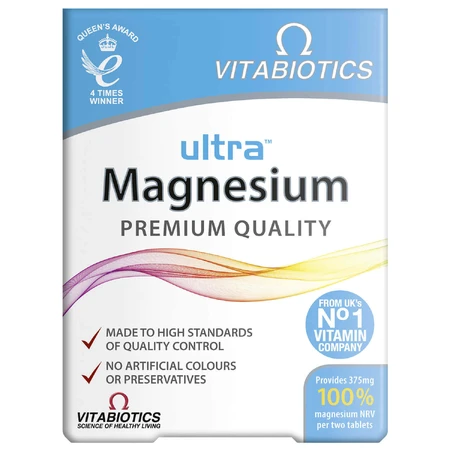 Vitabiotics Ultra Magnesium 375 мг, 60 таблеток: цены и характеристики