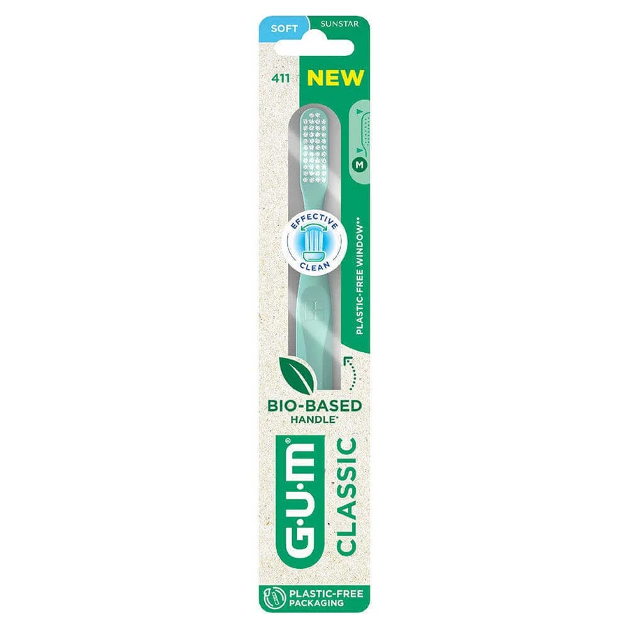 Зубна щітка Gum Classic 411 Regular Soft: ціни та характеристики
