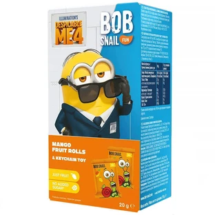 Набор Bob Snail Fun, фруктовый снек в роллах, манго, 20 г + игрушка, Миньон