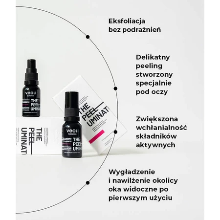 Veoli Botanica The Peeluminator, освітлюючий і омолоджуючий пілінг для шкіри навколо очей, 15 мл: ціни та характеристики