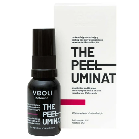 Veoli Botanica The Peeluminator, освітлюючий і омолоджуючий пілінг для шкіри навколо очей, 15 мл: ціни та характеристики