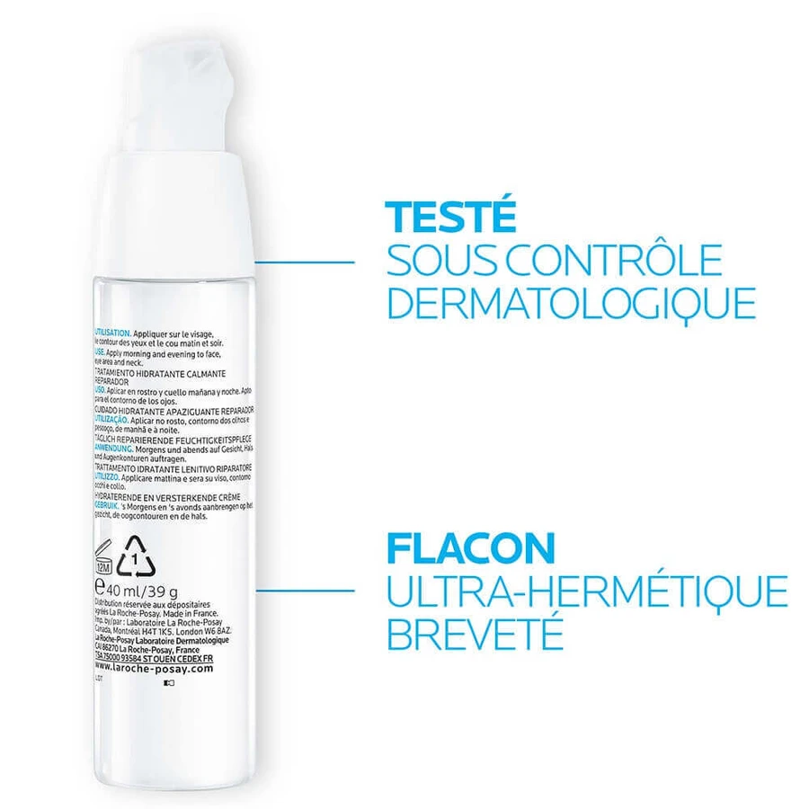 La Roche-Posay Toleriane Интенсивный увлажняющий флюид 48 ч для чувствительной или аллергичной нормальной и комбинированной кожи 40 мл: цены и характеристики