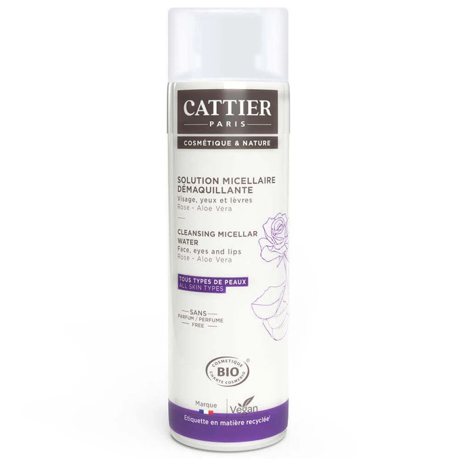 Cattier Aloe Vera Organic Rose Очищуючий міцелярний розчин 300 мл: ціни та характеристики