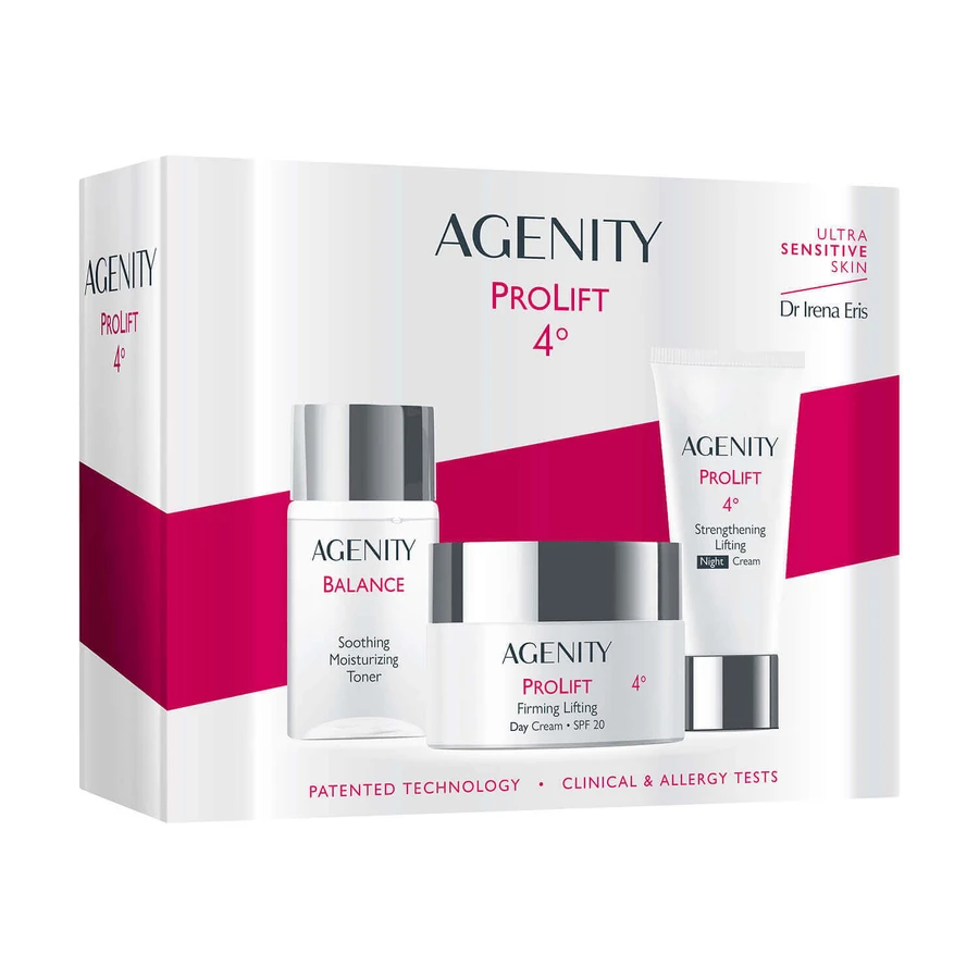 Набор Agenity 4° ProLift, крем де зи, SPF 20, 50 мл + крем де ноаптэ, 25 мл + баланс, тоник-гидратант, 50 мл: цены и характеристики