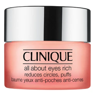 Clinique All About Eyes Насичений крем для зменшення синців і набряків, а також зморшок і дрібних зморшок, 30 мл