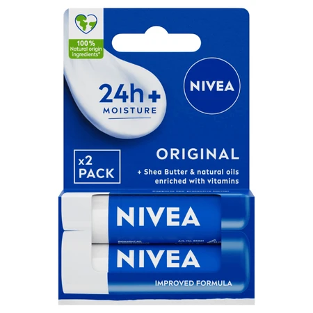Nivea Original, ухаживающая помада, дуопак, 2 x 4,8 г: цены и характеристики
