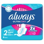 Always Ultra Day, гигиенические полотенца с крылышками, Super, 8 шт.: цены и характеристики