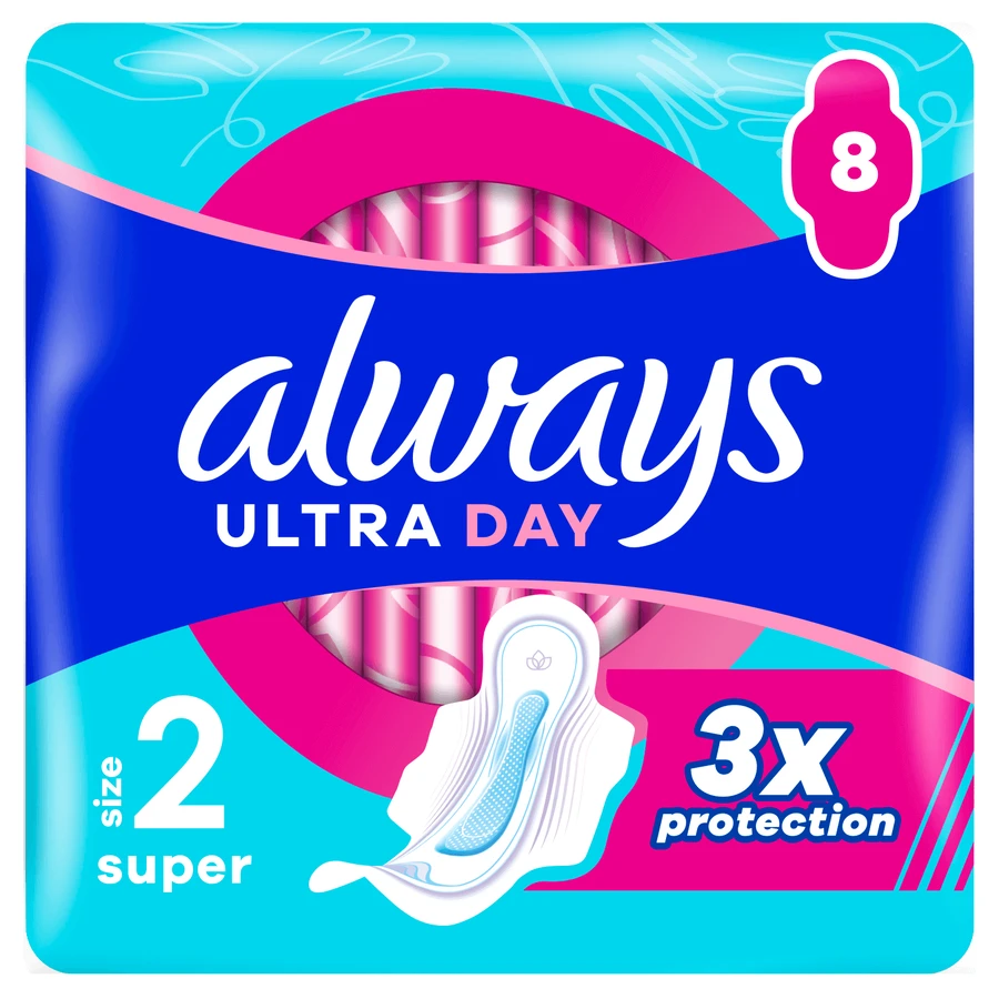 Always Ultra Day, гигиенические полотенца с крылышками, Super, 8 шт.: цены и характеристики