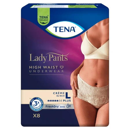 Tena Lady Pants Creme, впитывающие трусики, размер L, 95-130 см, Plus, 8 шт.: цены и характеристики
