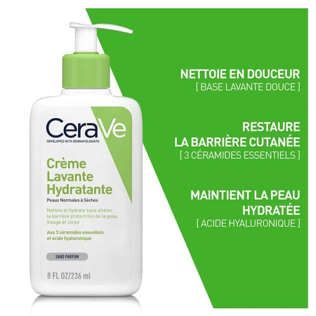 Cerave Body Cleanser Увлажняющее средство для мытья лица и тела для нормальной и сухой кожи 236 мл: цены и характеристики