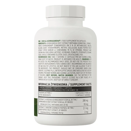 OstroVit KSM-66 Ашвагандха, 120 капсул: ціни та характеристики