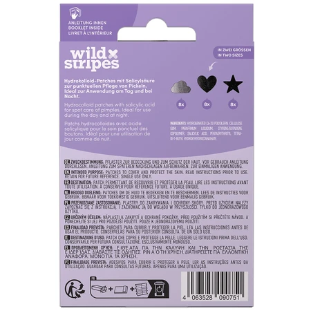 Пластирі проти прищів Wild Stripes Holo Clear, пластирі від екземи з саліциловою кислотою, 24 шт.: ціни та характеристики