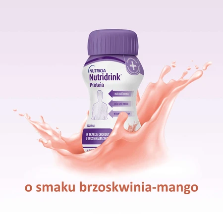 Набор Nutridrink Protein, питательный препарат, со вкусом персика и манго, 8 x 125 мл + буклет с рецептами бесплатно: цены и характеристики