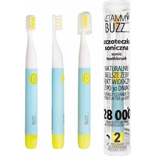 Звукова зубна щітка Vitammy Buzz з 28 000 мікрорухів, 2 програми очищення, м'ята/цитрон 1×1 шт, електрична зубна щітка