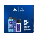Adidas UEFA Champions League Best of The Best Мужской подарочный набор Дезодорант с распылителем 75 мл + Дезодорант 150 мл + Гель для душа 250 мл
