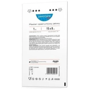 Pasocare Med Стерильний водонепроникний лейкопластир 15 х 8 см, 1 шт.