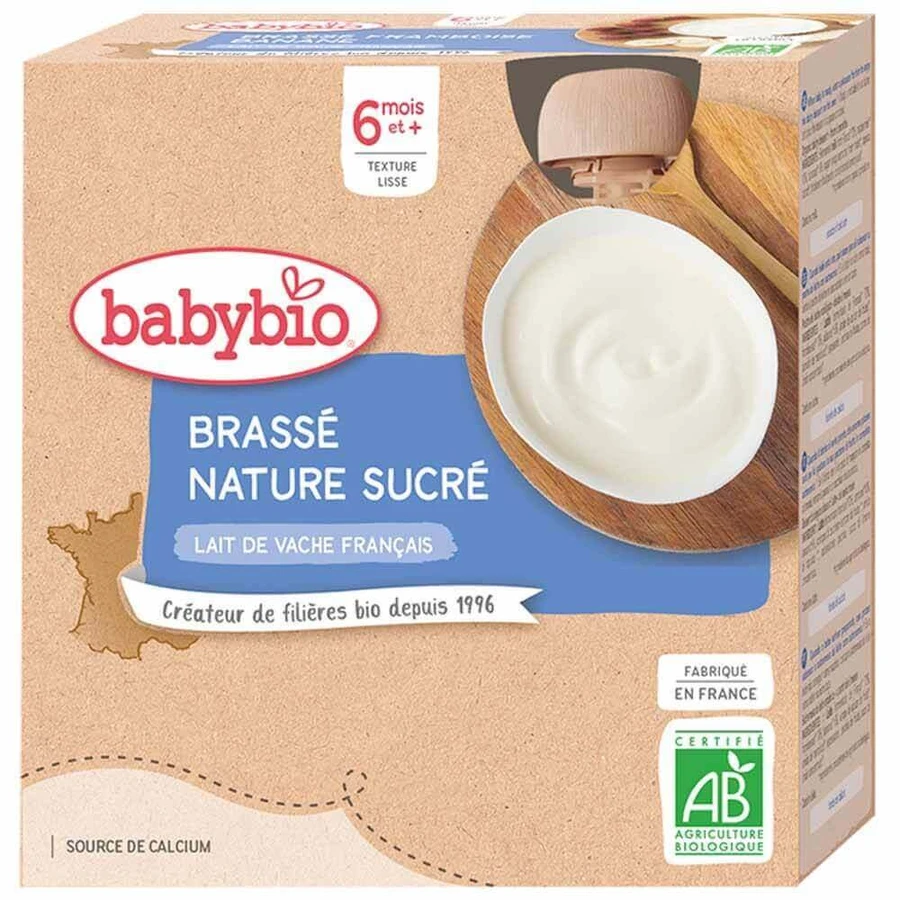 Babybio 8 месяцев Органическая бутылочка 4х85г: цены и характеристики