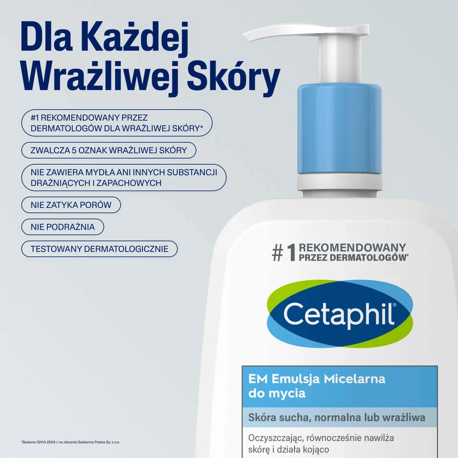 Набор Cetaphil Очищение и увлажнение, Мицеллярная эмульсия для чувствительной кожи, 500 мл + Увлажняющий лосьон для лица и тела, 500 мл: цены и характеристики