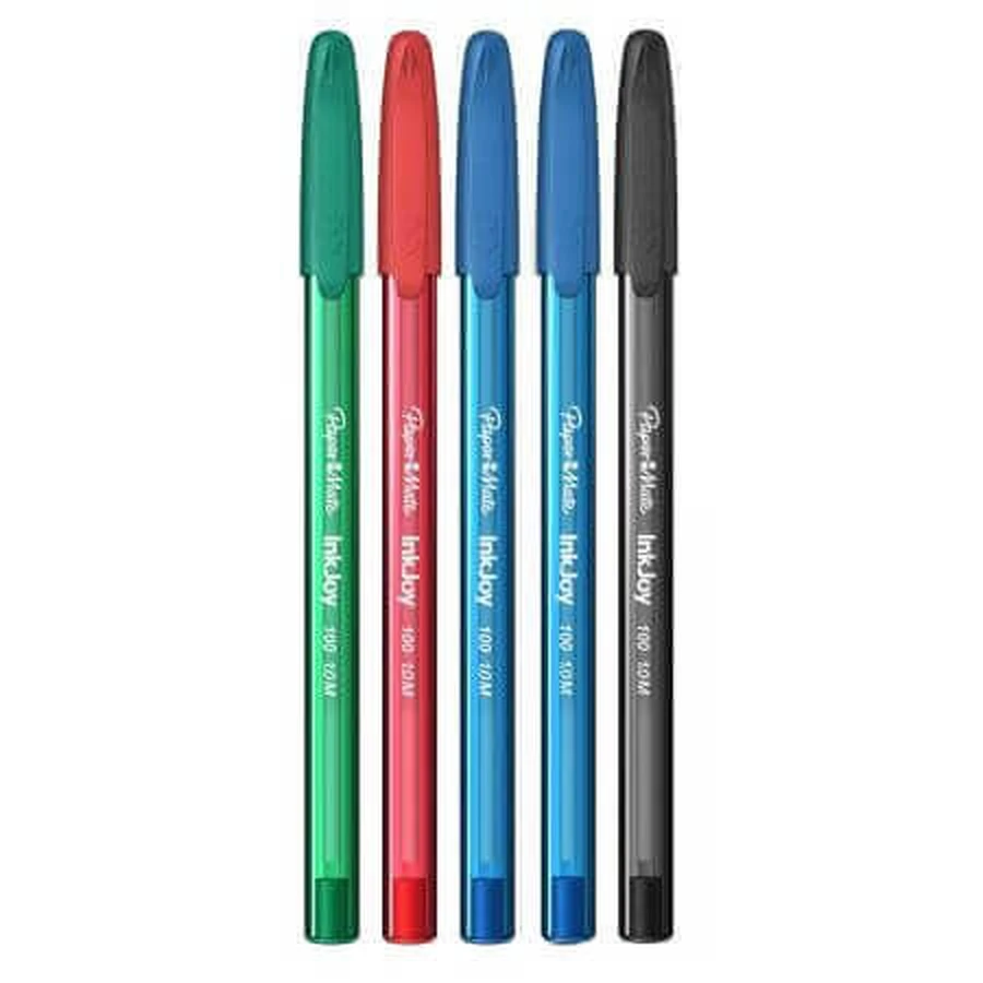 Набір кулькових ручок InkJoy 100 C Standard, 5 шт, PaperMate: ціни та характеристики
