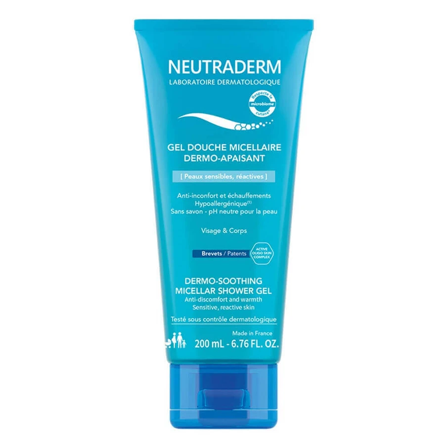Neutraderm Дермо-заспокійливий міцелярний гель для душу для чутливої шкіри 200 мл: ціни та характеристики
