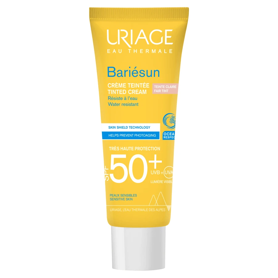 Uriage Bariesun, тонизирующий крем для защиты от солнечных лучей, беж дешис, SPF 50+, 50 мл + pungă gratuită: цены и характеристики