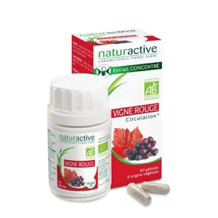 Naturactive Концентрированный экстракт органической красной лозы Циркуляция 60 капсул