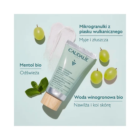 Caudalie, відлущуючий, глибоко очищуючий крем для обличчя, 75 мл: ціни та характеристики
