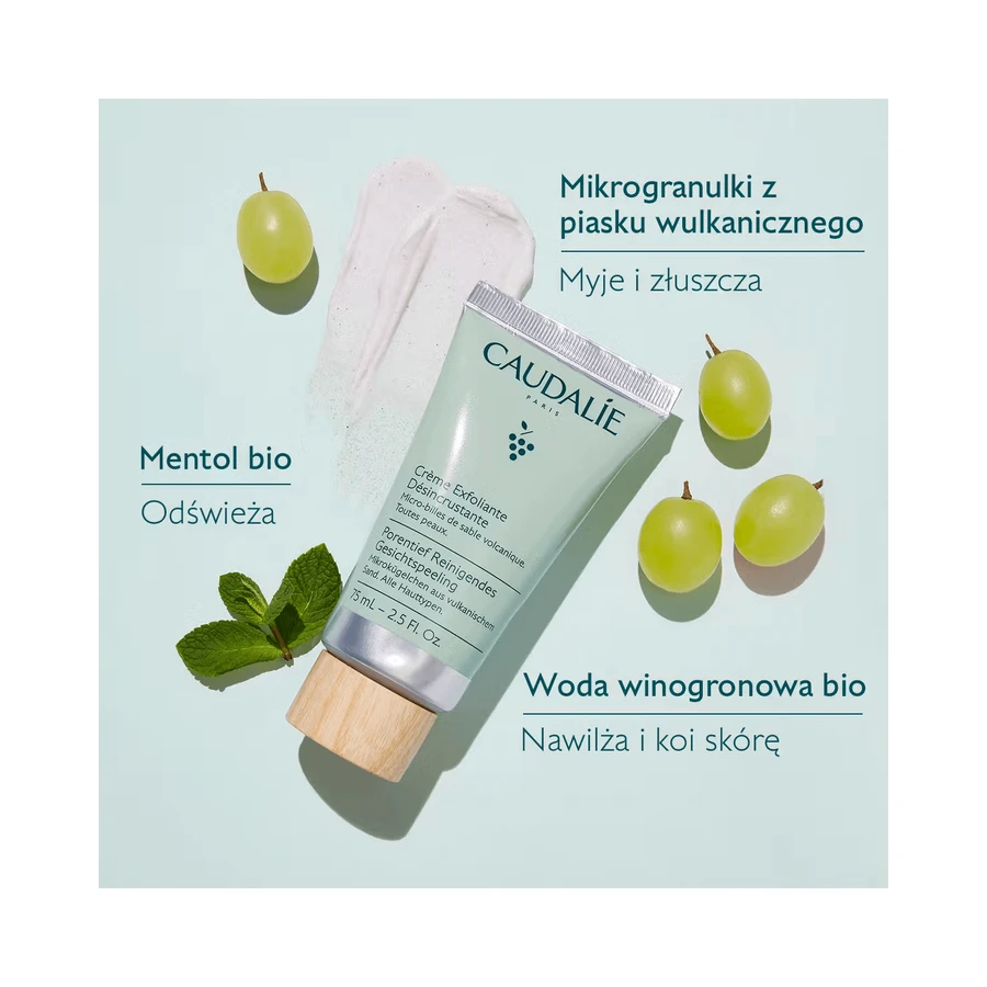 Caudalie, відлущуючий, глибоко очищуючий крем для обличчя, 75 мл: ціни та характеристики