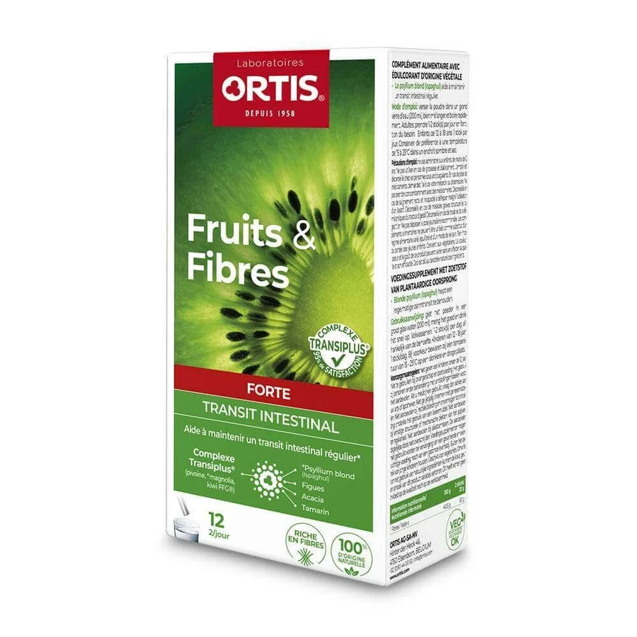 Ortis Fruits & Fibres Forte Complexe Transiplus® 12 паличок: ціни та характеристики