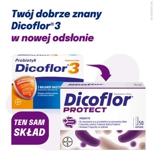 Дикофлор Протект (колишня назва Дикофлор 3), для дітей від 3 років та дорослих, 50 капсул