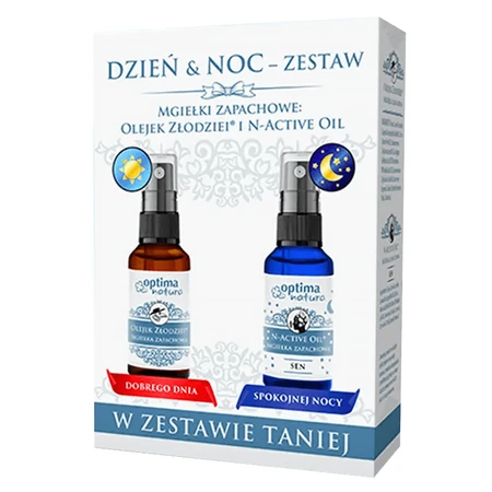 Набір Optima Natura "День і ніч", Олія розбійника, парфумована, 50 мл + N-Active Oil Sleep, парфумована, 50 мл: ціни та характеристики