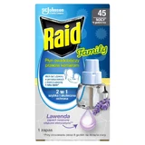 Raid Family, жидкость для инсектицидов от комаров, лаванда, запасная, 27 мл