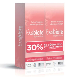 Besins Healthcare Очищуючий гель для інтимної гігієни Evabiote 2х250мл