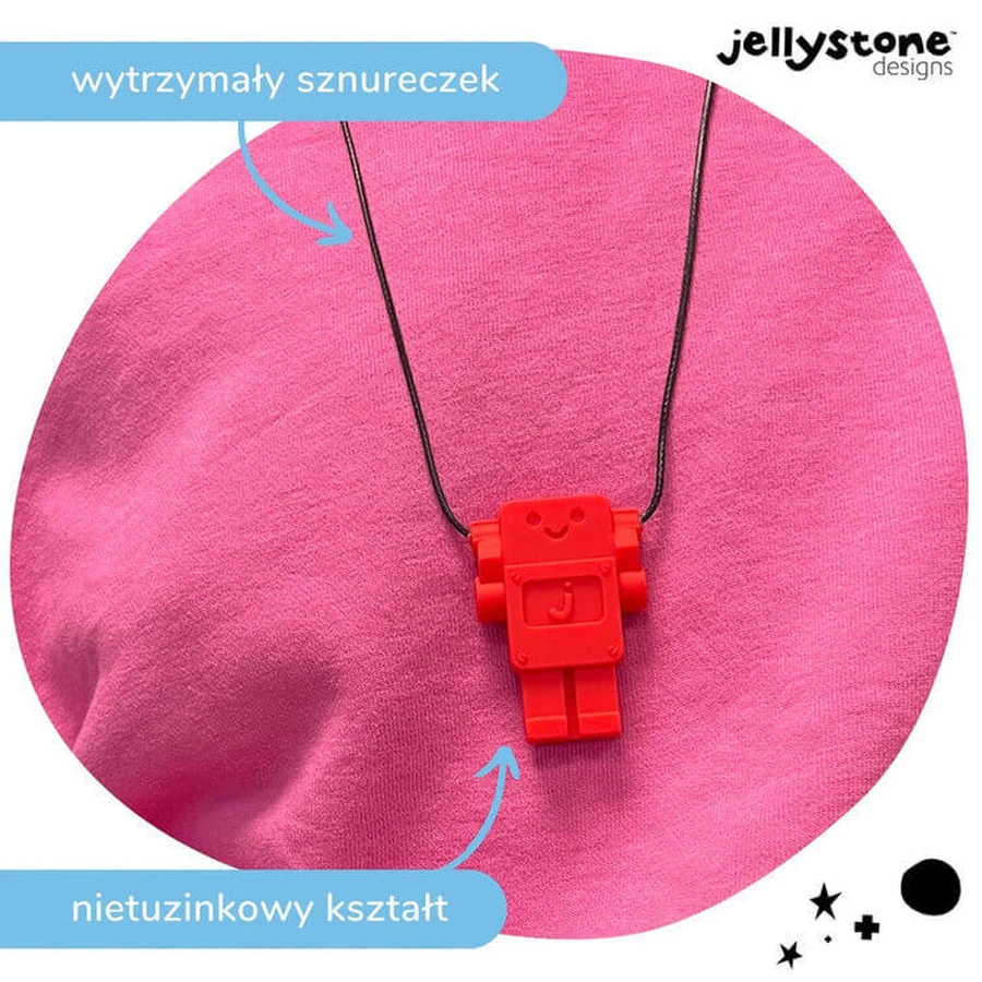 Jellystone Designs, антистрессовый кулон, робот, красный, от 3 лет, 1 штука: цены и характеристики