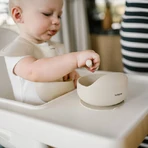 BabyOno, cupă din silicon cu ventuză, bej, de la 6 luni, 1 buc AMBALAJ DECORAT: ціни та характеристики