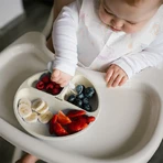 BabyOno, силіконове блюдце з присоскою, бежеве, від 6 місяців, 1 шт.: ціни та характеристики