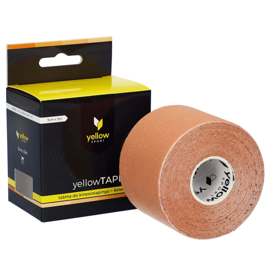 YellowSport YellowTape, стрічка для кінезіотейпування, тілесного кольору, 5 см х 5 м: ціни та характеристики