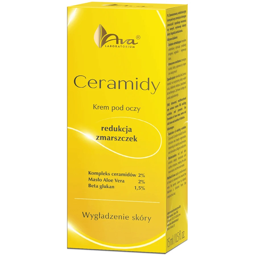 Ava Ceramides, крем для шкіри навколо очей, що зменшує зморшки, 15 мл: ціни та характеристики