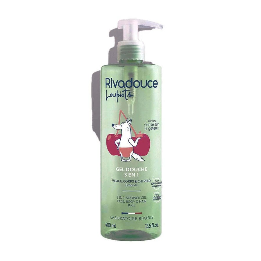 Rivadouce Loupiots 3в1 Гель для душу для немовлят 360мл Loupiots Corps et Hair Rivadouce Douche 3en1 Enfants Body and Hair 400мл: ціни та характеристики