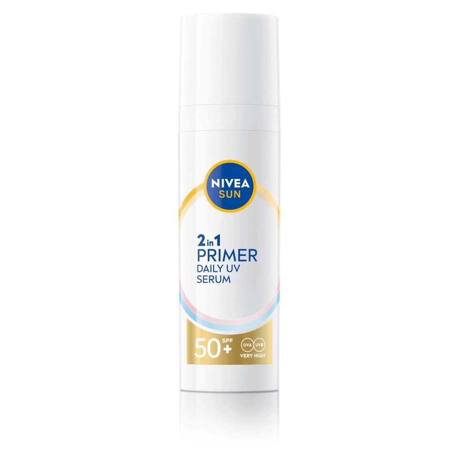 Nivea Sun Primer Daily UV, сыворотка для лица 2-в-1, SPF 50+, 30 мл: цены и характеристики