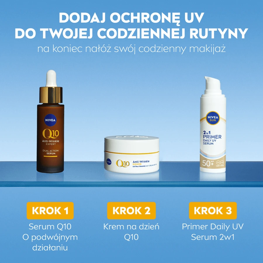 Nivea Sun Primer Daily UV, сыворотка для лица 2-в-1, SPF 50+, 30 мл: цены и характеристики