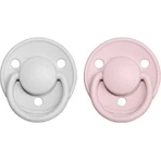 BIBS De Lux силиконовые пустышки дымка/цветок 1×2 шт, один размер: цены и характеристики