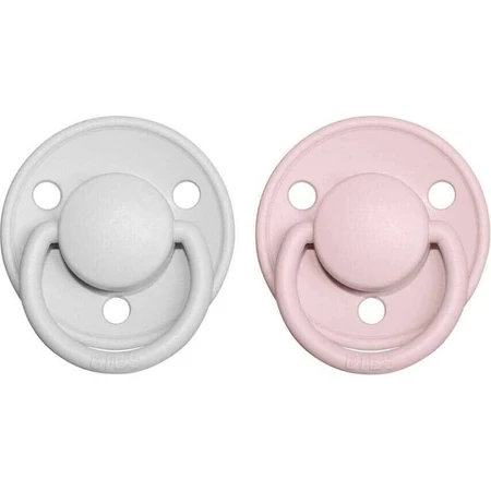 BIBS De Lux силиконовые пустышки дымка/цветок 1×2 шт, один размер: цены и характеристики