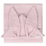 BabyMatex, Покрывало для ванной Prestige Bunny из вафельного хлопка, 70 см x 140 см, розовое: цены и характеристики