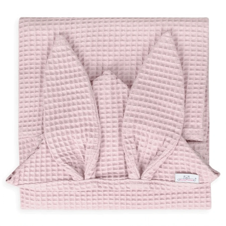 BabyMatex, Покрывало для ванной Prestige Bunny из вафельного хлопка, 70 см x 140 см, розовое: цены и характеристики