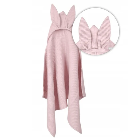BabyMatex, Покрывало для ванной Prestige Bunny из вафельного хлопка, 70 см x 140 см, розовое: цены и характеристики