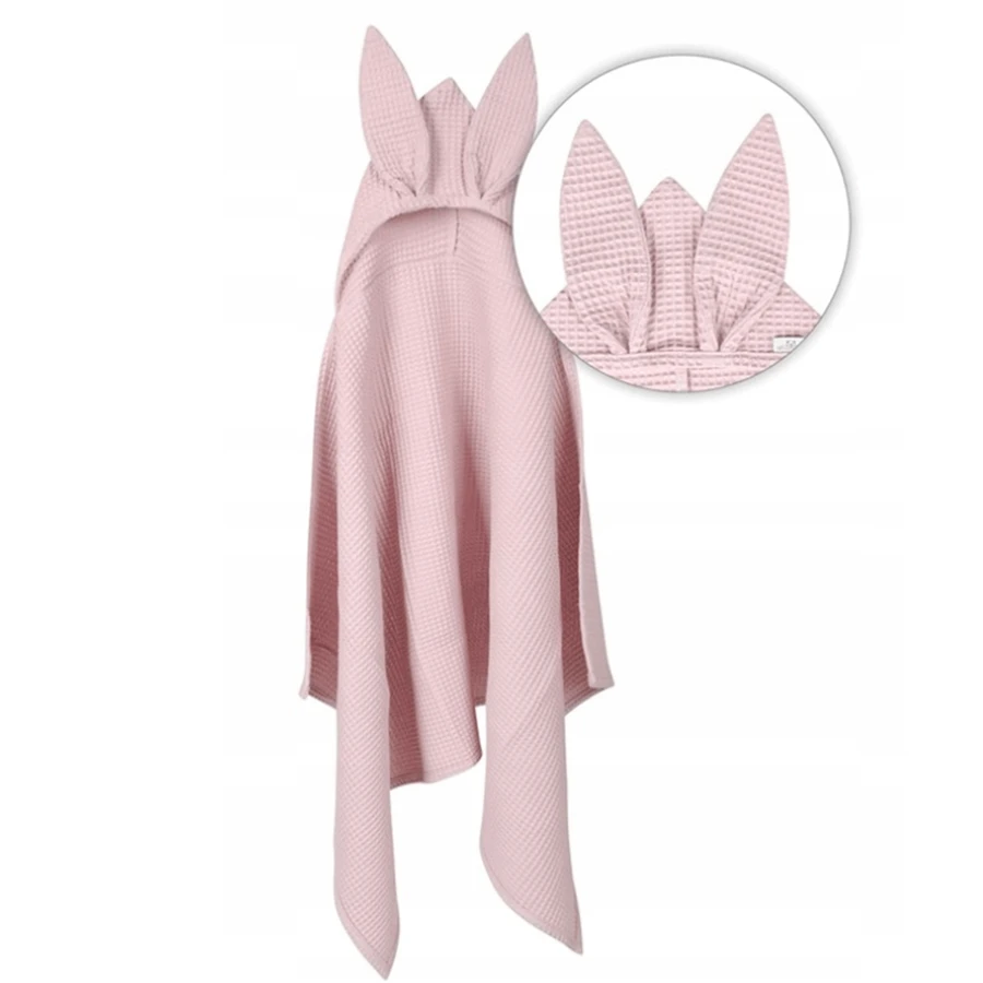 BabyMatex, Покрывало для ванной Prestige Bunny из вафельного хлопка, 70 см x 140 см, розовое: цены и характеристики