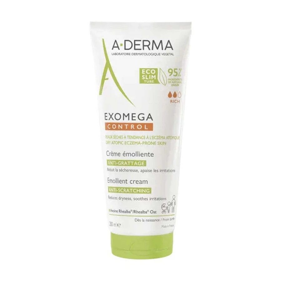 A-Derma Exomega Control Пом'якшувальний крем проти свербежу 200 мл: ціни та характеристики